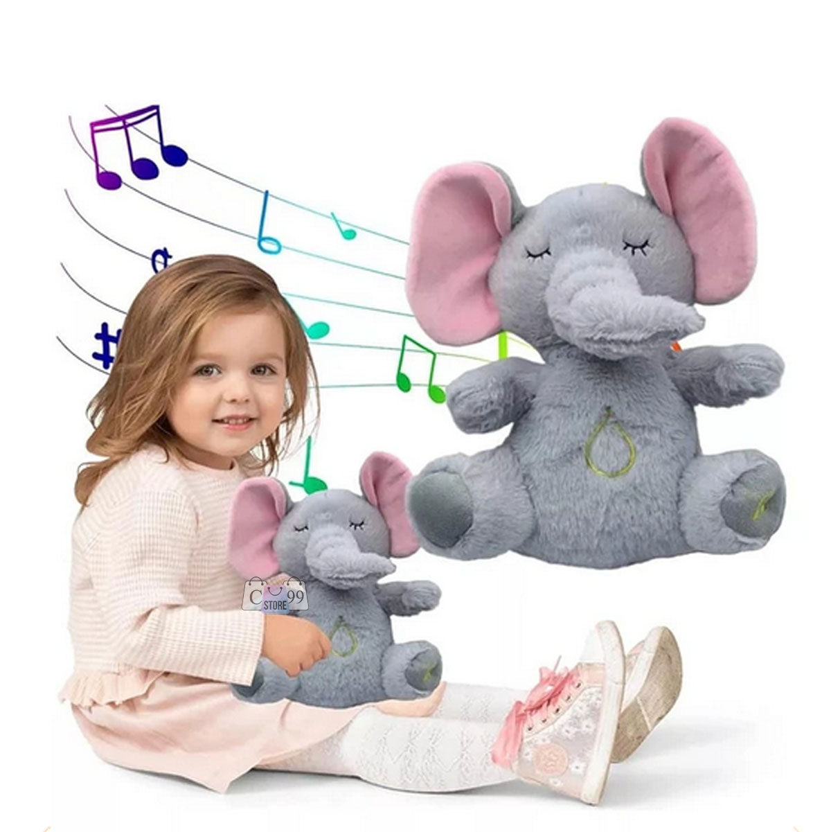 Miniatura 2 de Elefante Peluche De Apego Anti Estrés